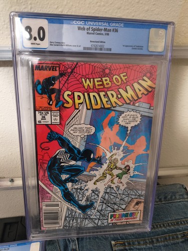 Web spider man cgc 8 - of, spider-man