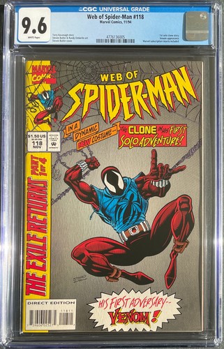 Web spider man 118 cgc - web, of